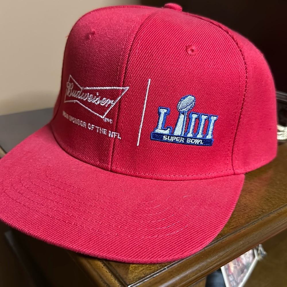 K-Products Men’s Red Budweiser Super Bowl Cap